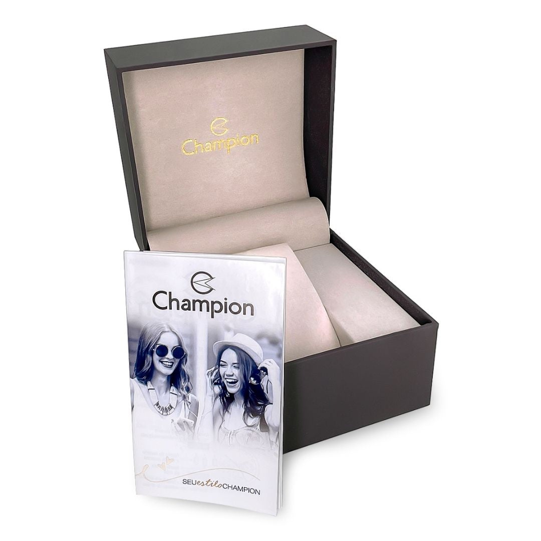 Relogio Feminino Champion Dourado QTZ CN24100H