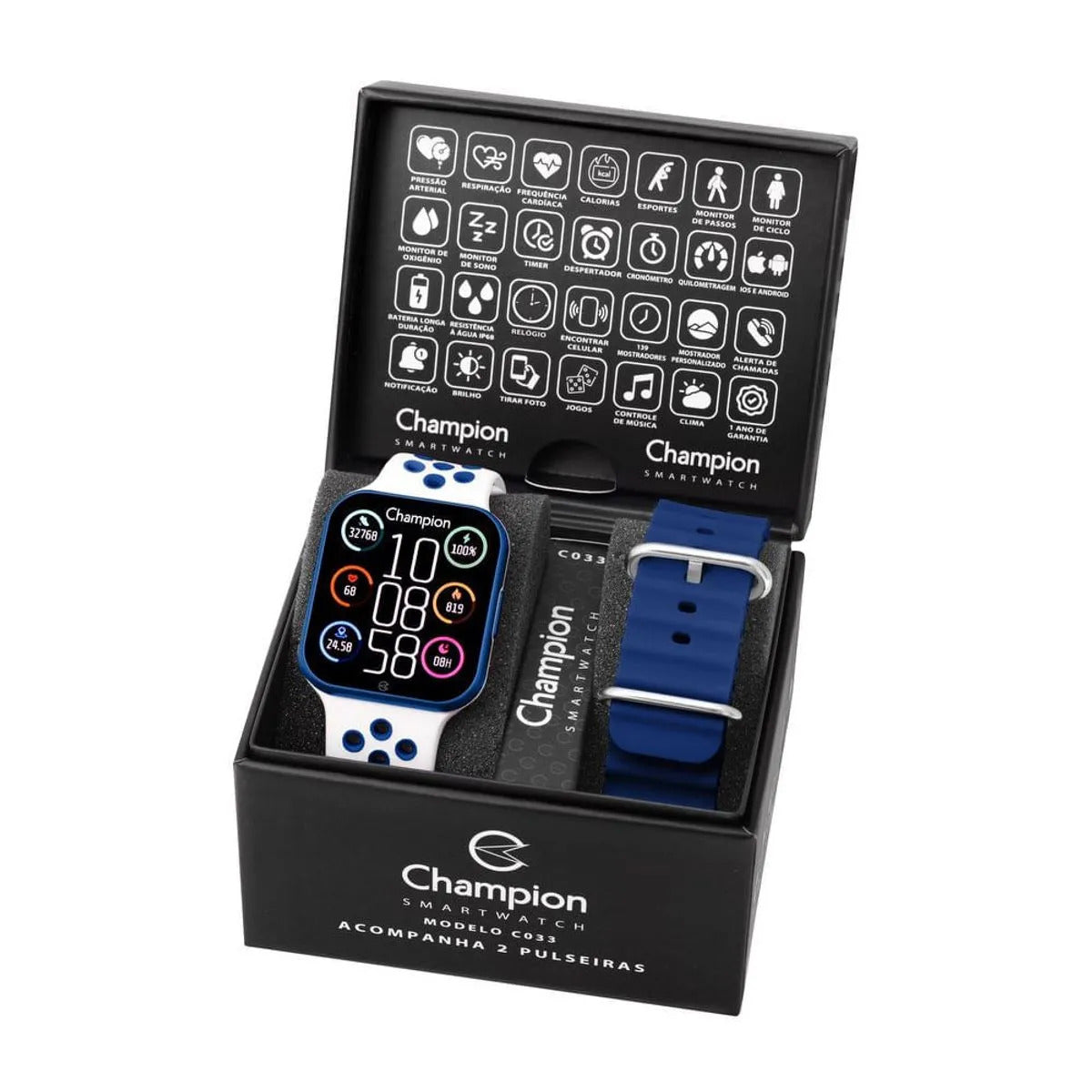Champion Smartwatch Prova D' Água, Cor Conforme Foto
