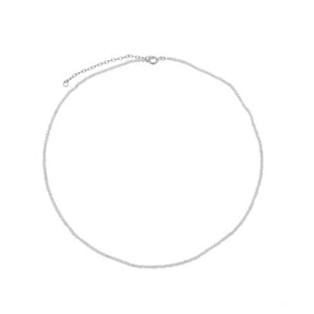 Colar Turmalina natural 2mm em prata de lei 925 pedra natural