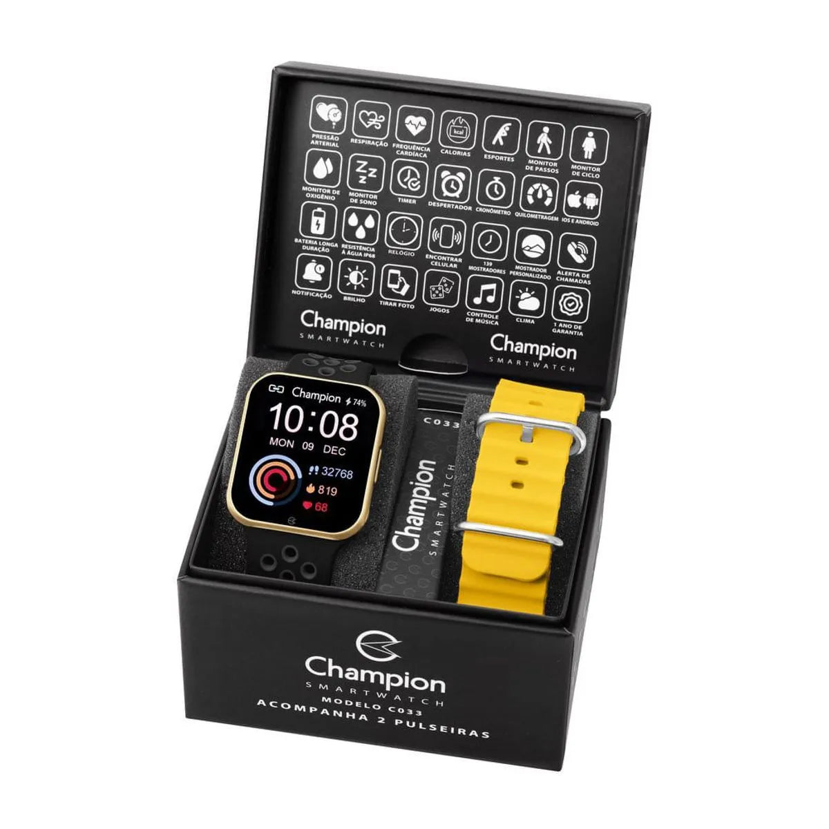 Champion Smartwatch Prova D' Água, Cor Conforme Foto