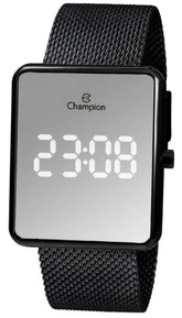 Relógio Digital LED Espelhado Champion Feminino  Preto QTZ