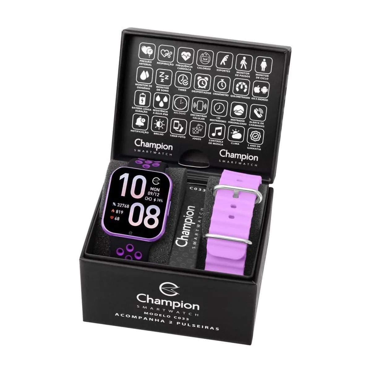 Champion Smartwatch Prova D' Água, Cor Conforme Foto