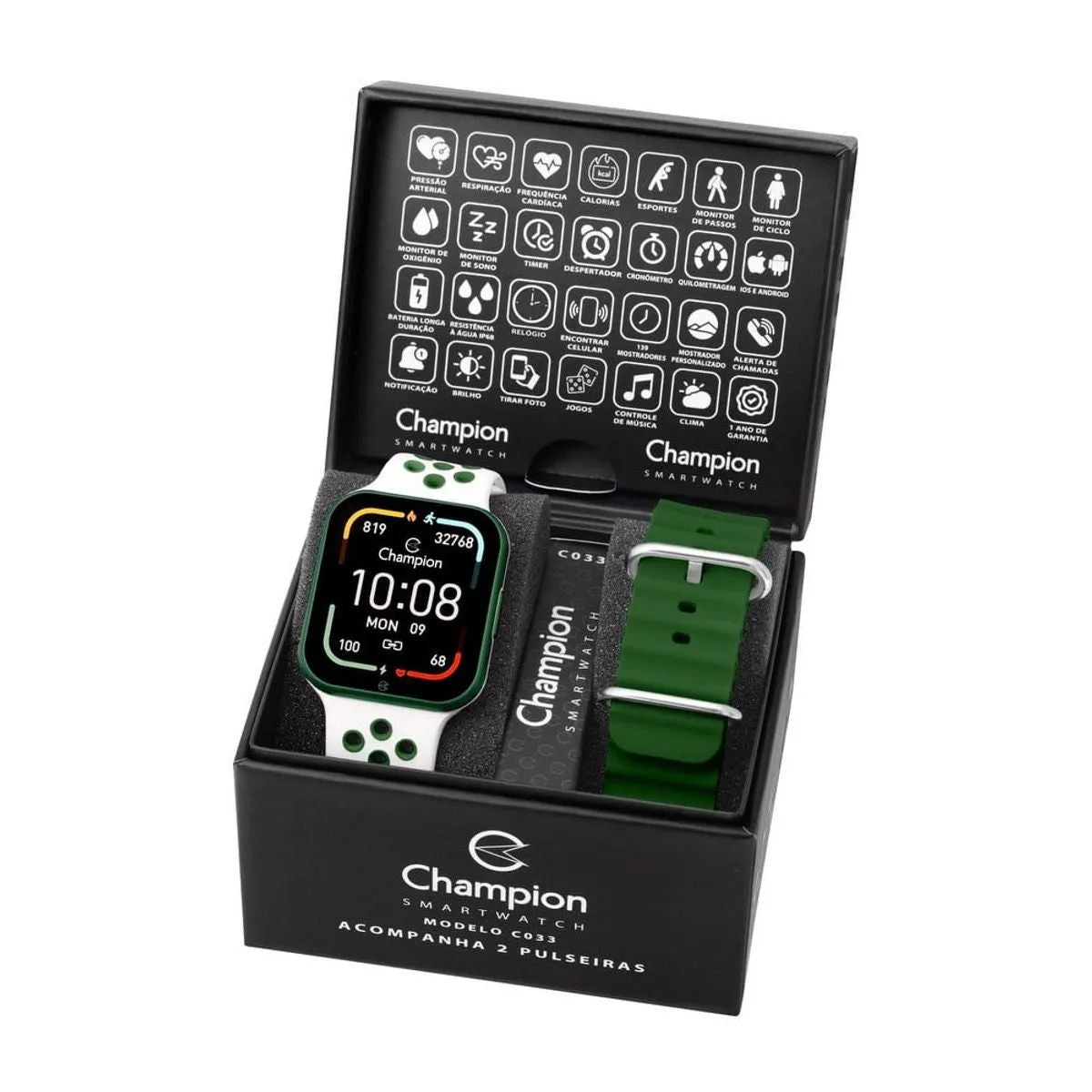 Champion Smartwatch 033 Prova D' Agua, Cor Conforme A Foto.