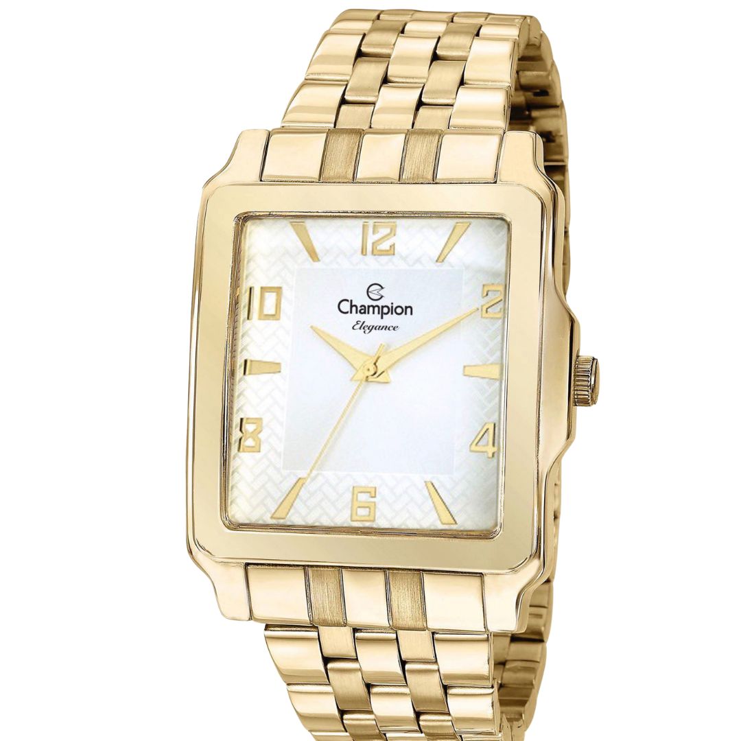 Relogio champion dourado quadrado CN26591H QTZ