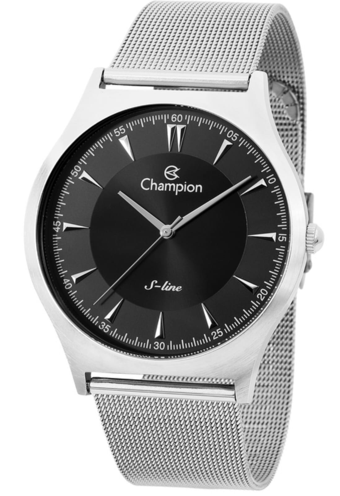 Relógio Champion CN21041T Prata Unissex S Line