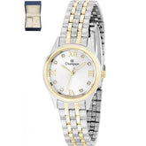 Relógio Champion Feminino Misto Fundo Branco  + Semi Joia QTZ