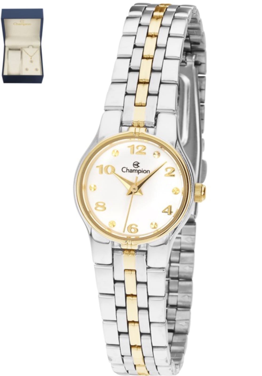 Relógio Champion Feminino Misto Mini+Semi Joias Qtz