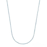 Colar topázio azul natural 2mm em prata de lei 925 pedra natural