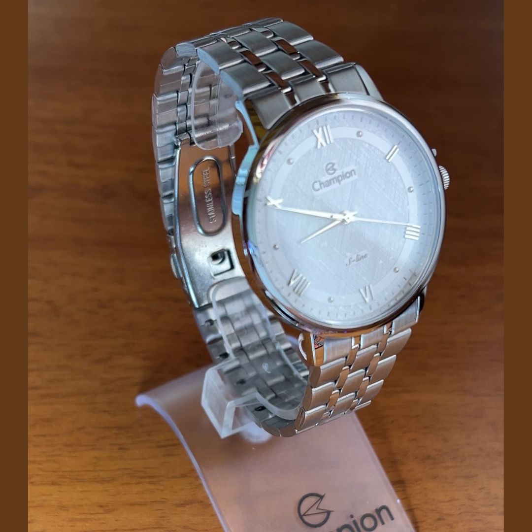 Relógios Masculino Prata S-Line  Champion, Qtz , Fundo Branco  ,Original