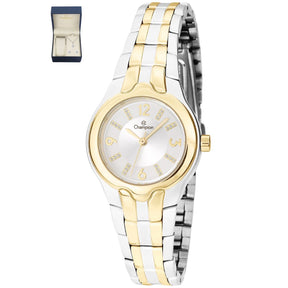Relógio Champion Analógico Feminino Pequeno qtz Ch24884C Kit Com Semijoia